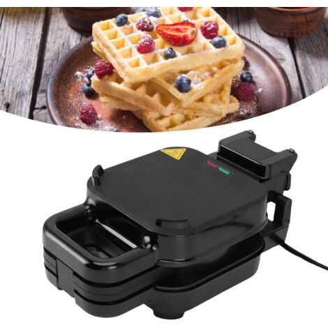 Gaufrier à Pâte Fourrée 800W Double Sided Heating SUS Antiadhésif Facile à Nettoyer pour Maison Plug EU 220V

