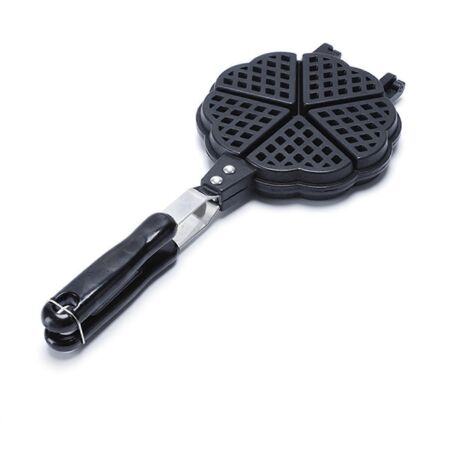 Gaufrier antiadhésif en forme de fleur pour la préparation de desserts et autres plats, en alliage d'aluminium - AquaForge