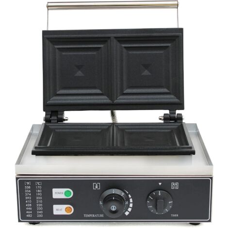 MalTec Gaufrier WM2200W 2200W - Double Gaufre - Affichage LCD - Noir - Neuf