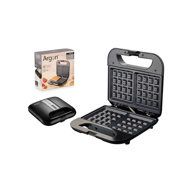 Argon - Gaufrier K-901B/W Noir Acier 750 w