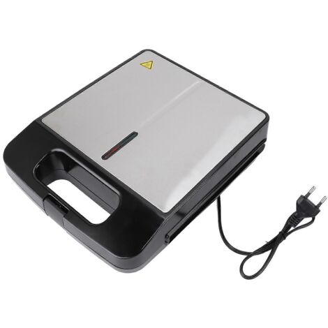 Gaufrier électrique antiadhésif en forme de cœur 1400 W - 4 gaufres pour le petit-déjeuner et le goûter - Usage domestique - Prise UE 220 V - AquaForge