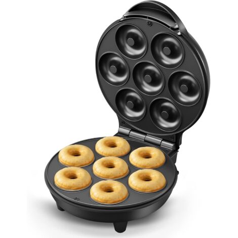 Gaufrier mini-donuts, 7 plaques, idéal pour le petit-déjeuner, les goûters, les desserts et bien plus encore - AquaForge