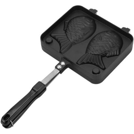 Gaufrier - Moule à gaufres antiadhésif en forme de poisson, pour la cuisson de gâteaux et autres préparations ménagères (1 pièce)