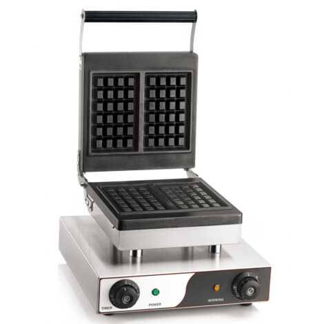 Gaufrier - Professionnel - 1500W - Plaque 250x250mm - Beckers