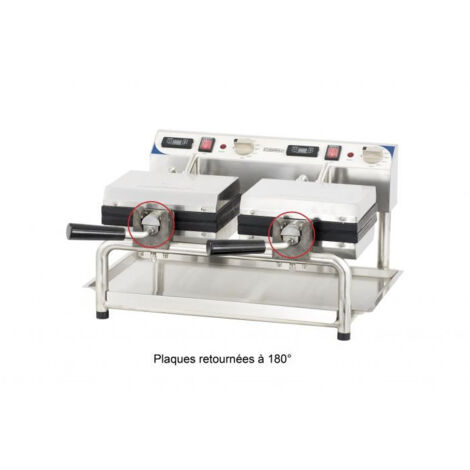 Gaufrier Professionnel Double Rotatif - Ouverture 180° - Casselin