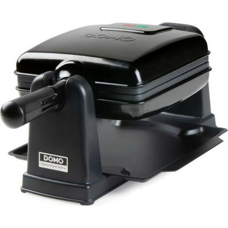 Gaufrier rotatif 180° pour 2 gaufres – Revêtement anti-adhésif – Poignée cool-touch – Nettoyage facile avec plateau ramasse-miettes – Domo - DO9224W