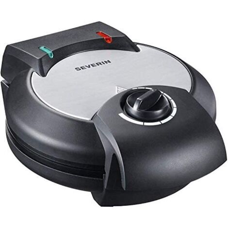 Gaufrier Severin WA 2103 acier inoxydable (brossé), noir