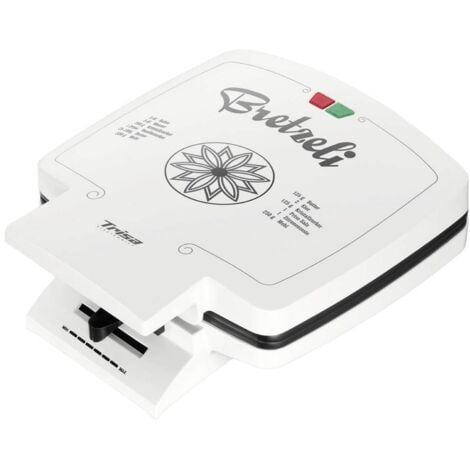 Gaufrier Trisa Bricelet Classique revêtement anti-adhésif, rabattable, voyant lumineux, réglage de la température en co