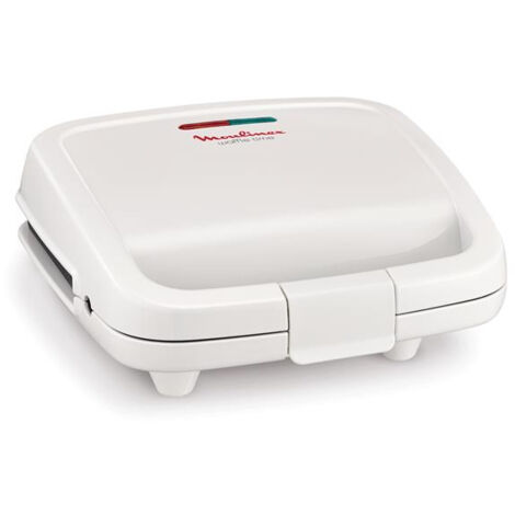 Gaufrier Waffle time-700 W-Plaques gaufres anti-adhésives- Rangement vertical - Blanc - MOULINEX