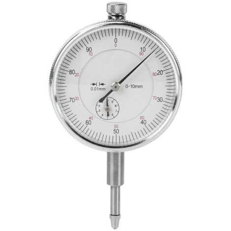 Gauge de cadran, outil de mesure, 0 à 10 mm en aluminium Indicateur en alliage pour la maison