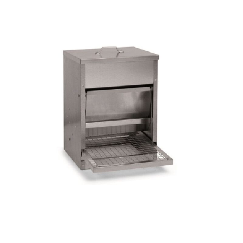 Poulailler Direct - Gauner Hopper fЩr Vgel mit 10 kg mekoner Йffnung.
