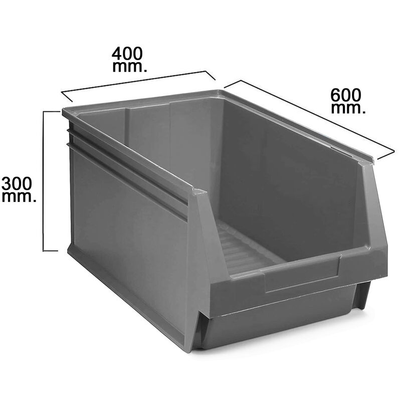 

Gaveta Apilable Gris Nº60 600x400x300 mm.