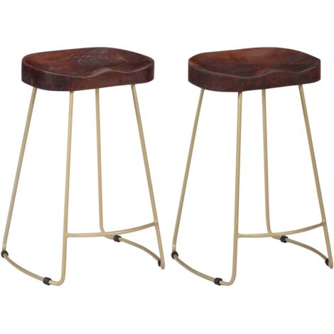 Gavin Barhocker 2 Stk. Massivholz Mango vidaXL