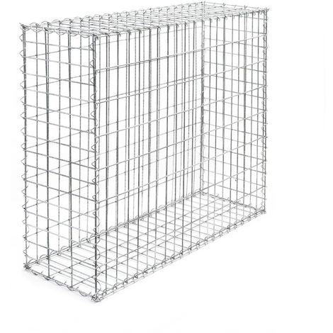 Gavión 100x80x30 cm Muro alambre relleno piedras Cierre Cercado Vallado Cesto alambre Dique Jardín
