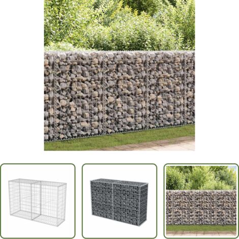 Gaviones - Cesta de muro de gaviones acero galvanizado 150x50x100 cm