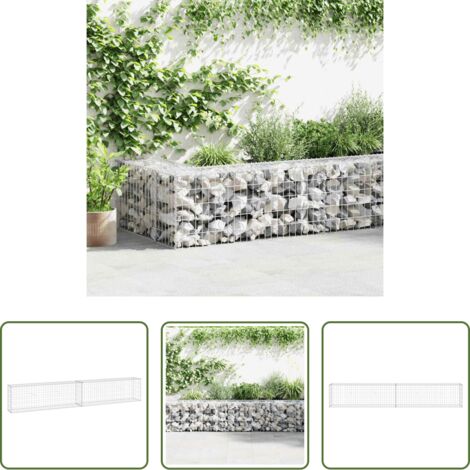 Gaviones -  Muro de gaviones con cubiertas acero galvanizado 300x30x50 cm