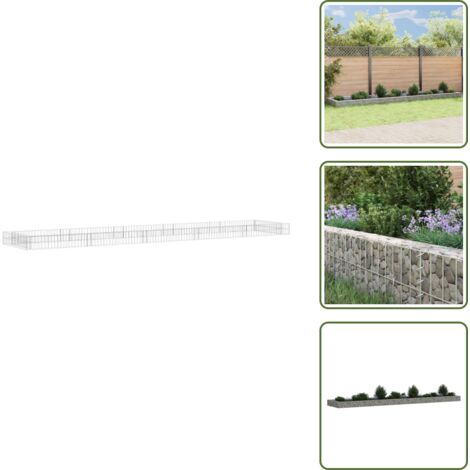 Gaviones para plantas - vidaXL Arriate de gaviones de acero 500x100x20 cm - Gaviones de acero