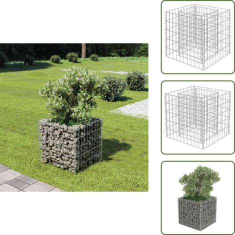 Gaviones para plantas - vidaXL Arriate de gaviones de acero 50x50x50 cm - Gaviones para flores