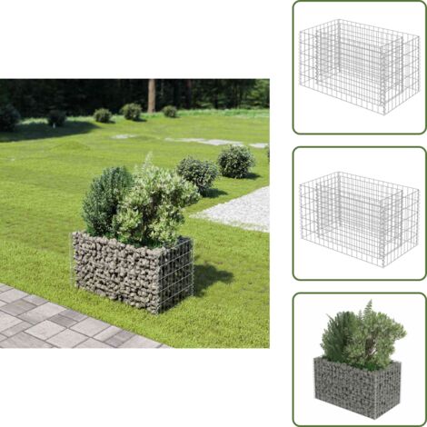 Gaviones para plantas - vidaXL Arriate de gaviones de acero 90x50x50 cm - Gaviones para flores