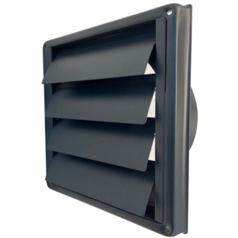Gavo 12-5012I grille à lamelles en inox noir Ø150mm