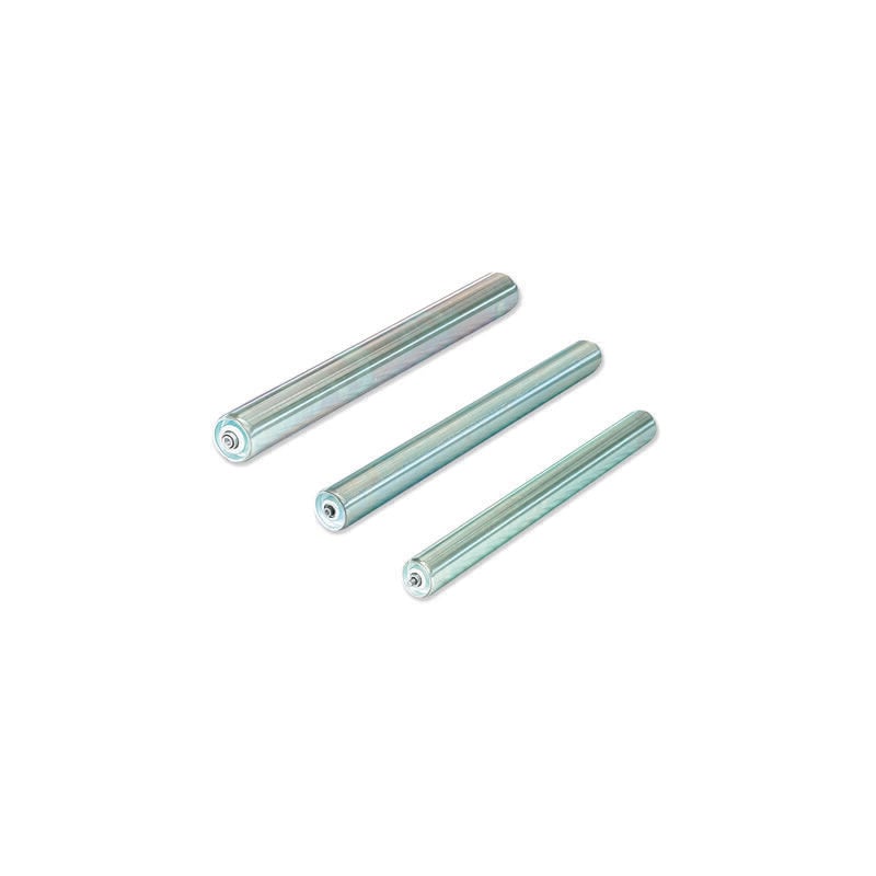 Gayner - Rouleaux de transport en acier, Ø25mm, longueur 300mm, ø axe 8mm 78-675/18