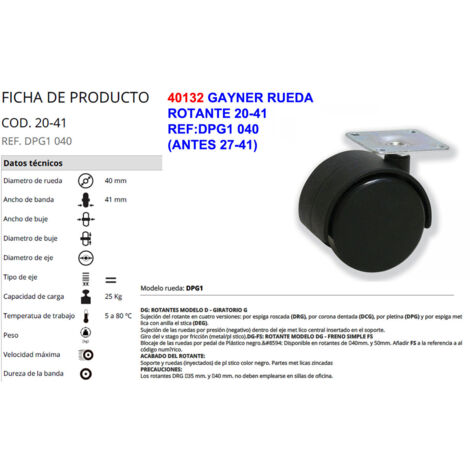 GAYNER RUEDA 20-41 REF: DPG1 040 (ANTES 27-41)