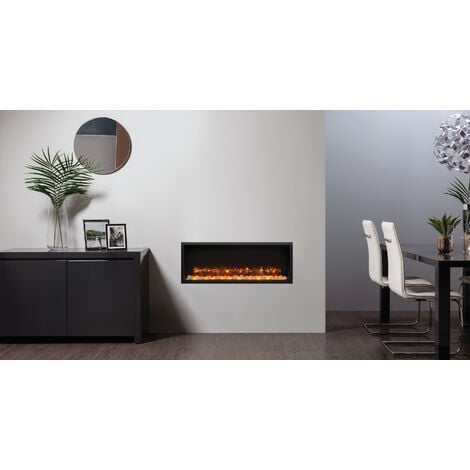 Gazco Radiance 85R Electric Inset Fire Media Wall LED Fireplace