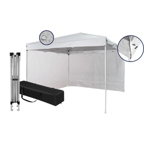 Gazebo 3x3 mt Pieghevole Impermeabile Da Esterno con 2 pareti