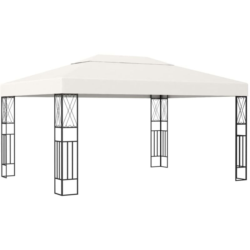 Gazebo 3x4 m Cream Fabric Vidaxl