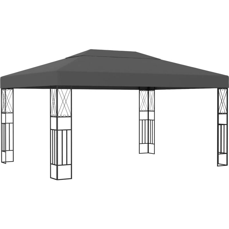 Gazebo 3x4 m Anthracite Fabric Vidaxl