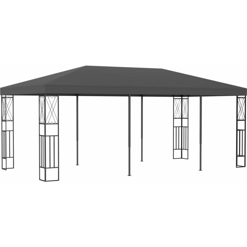 Gazebo 3x6 m Anthracite Fabric Vidaxl