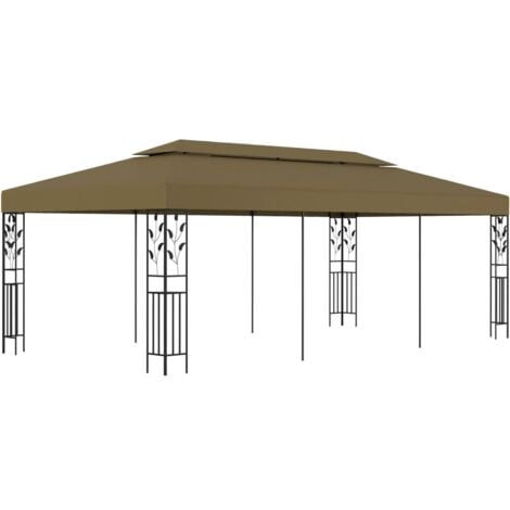 Gazebo 6x3 m Taupe 180 g/m² vidaXL