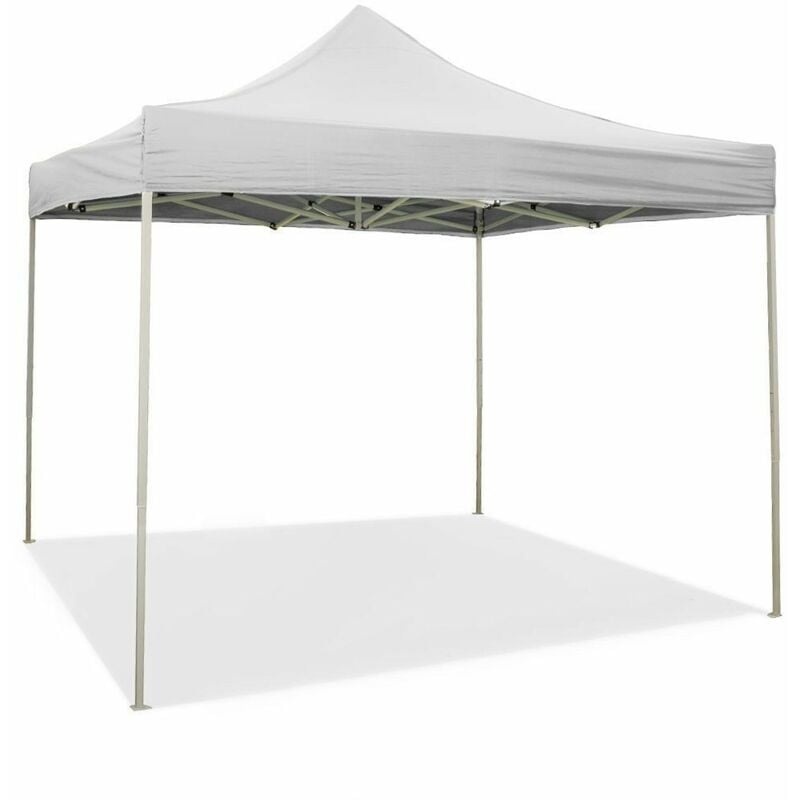 Gazebo a Accordéon Refermable Polyvalent 3x3 Mt EasyFlex De Jardin blanc