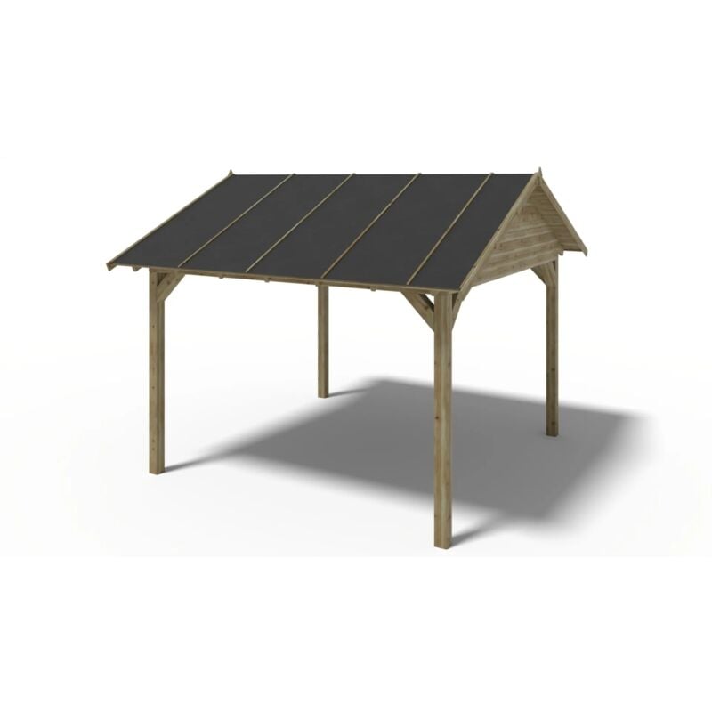 Pergola de jardin 4,04x4,17m - traité