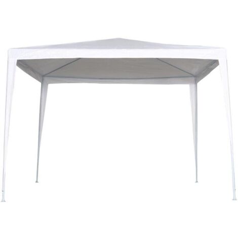 GAZEBO ACCIAIO RAFIA MT3X3 BIANCO C&G
