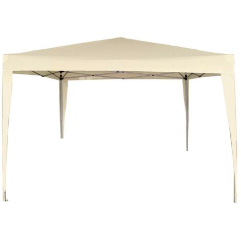 Gazebo Aktive 300 x 240 x 300 cm Acciaio Crema Plastica