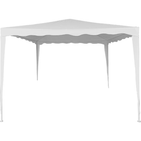 Gazebo Aktive 300 x 250 x 300 cm Acciaio Bianco Plastica