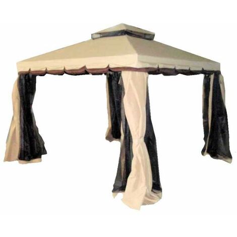 Gazebo Alluminio Colonna Zanzariera 3X3 Vette 06274