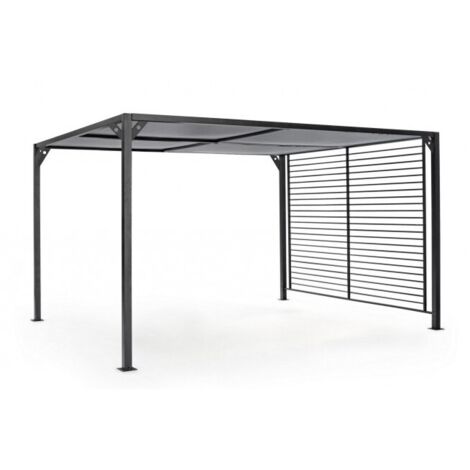 Gazebo antracita 3x3,6 m para disfrutar al aire libre