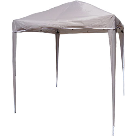 GAZEBO ASTONE 2X2M PIEGHEVOLE BEIGE E BIANCO