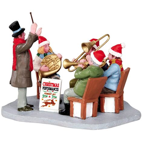 Gazebo Band, personaggi per villaggio di Natale in poliresina