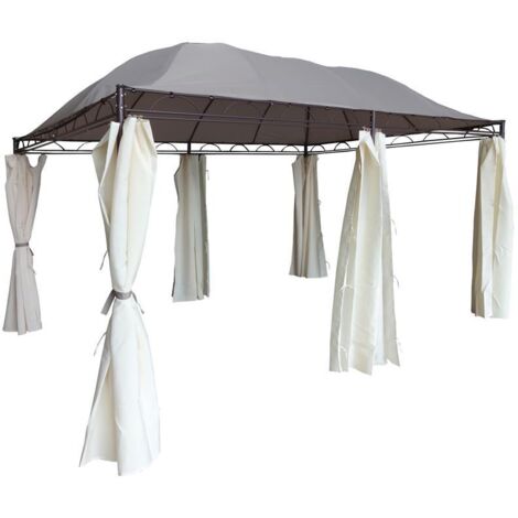 GAZEBO BARBADOS IN ACCIAIO 3X4 METRI