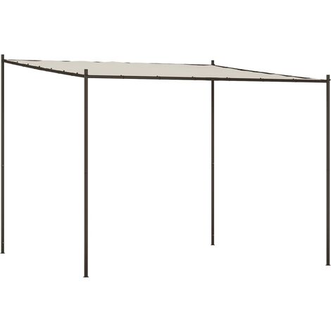 Gazebo Bianco 3x3 m 180 g/m² Tessuto e Acciaio vidaXL