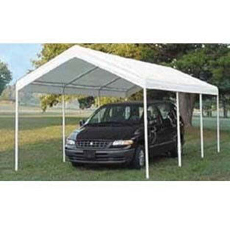 Gazebo Carport Senza Pareti Laterali Bianco - mt.3x6