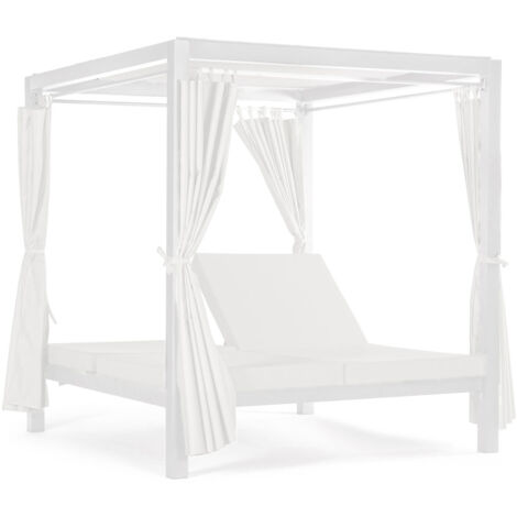 Gazebo con letti da giardino 2 posti