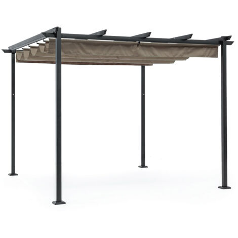 GAZEBO DA ESTERNO DYNAMIC 3X3 ANTRACITE TORTORA BIZZOTTO