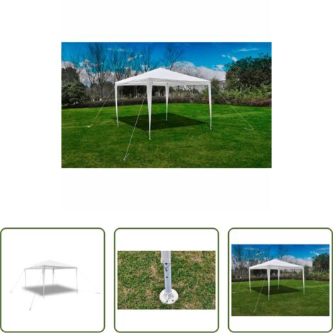 Gazebo da esterno -  Gazebo da Esterno 3x3 m con Tetto a Piramide per Feste