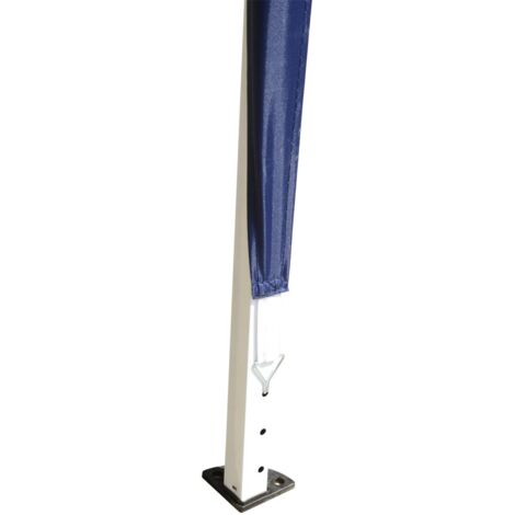 Gazebo da Giardino 3x3m in Acciaio Pieghevole Tessuto Oxford Blu