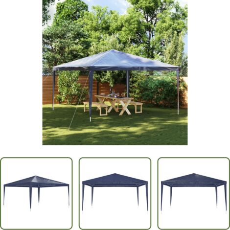 Gazebo da giardino -  Tenda per Feste 4x4 m Blu