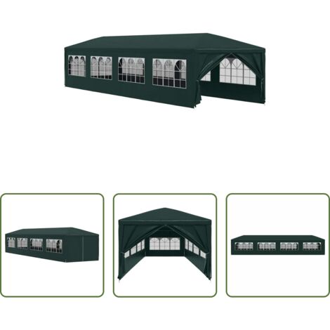 Gazebo da giardino - Tendone per Feste 3x12 m Verde